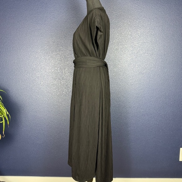 MM Lafleur The Devlin Dress—Pleated Jersey, Black, Size 14 - Picture 5 of 10